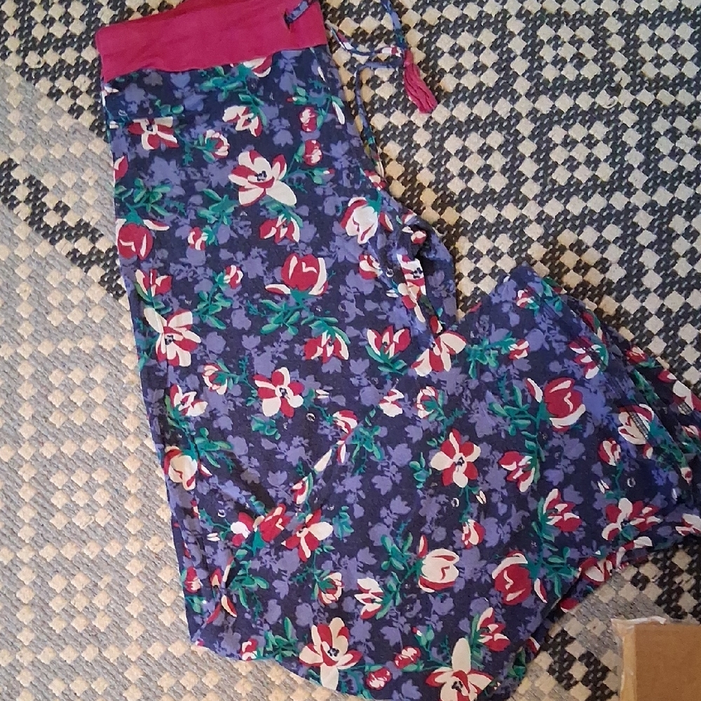 Matilda Jane Pink and Blue Floral Pants